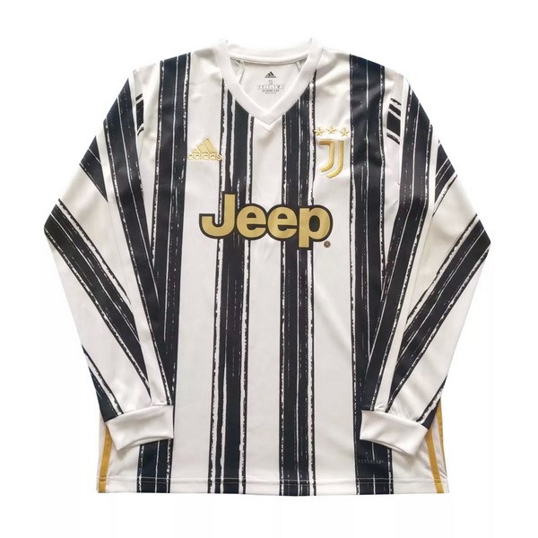 Thailand Trikot Juventus Heim ML 2020-21 Weiß Schwarz